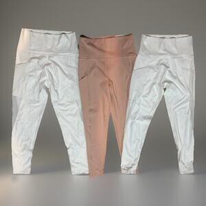 Lot Of 3 Aerie Offline L/M Goals High Waisted Pocket Legging Mesh Activewear Gym